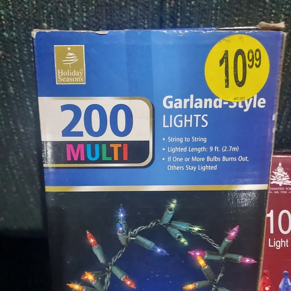 Multi-Color Miniature Light Set by Holiday Time